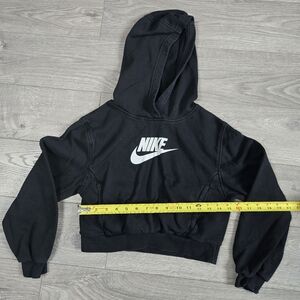 Girls Crop Nike Black Hoodie